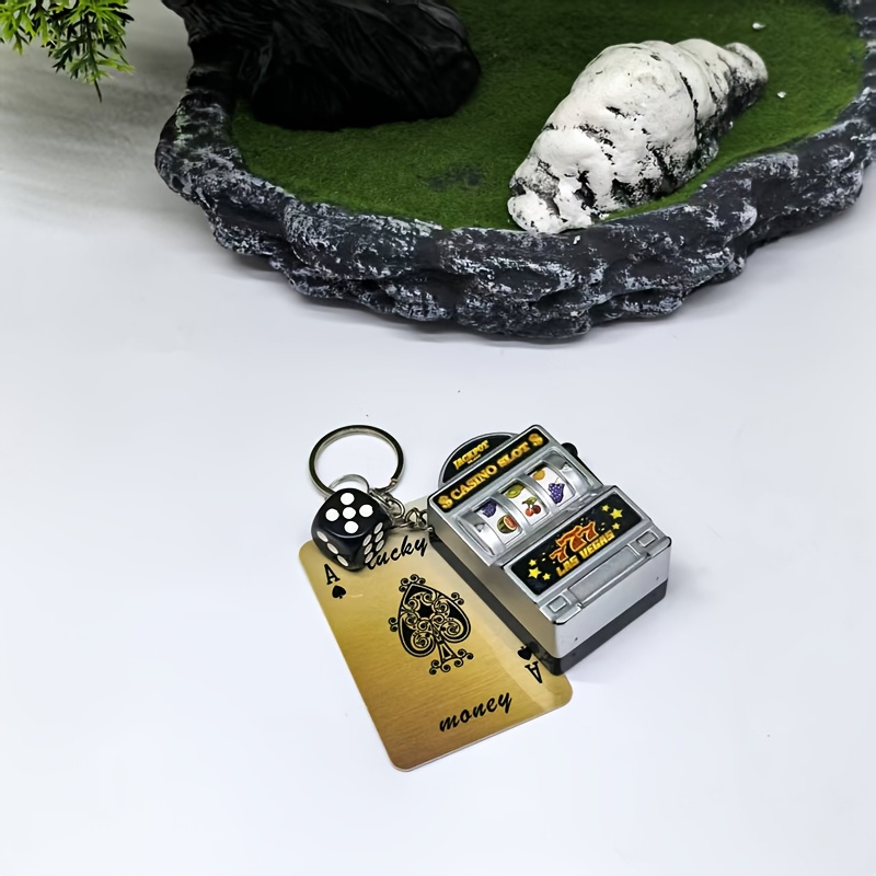 E-shop Spielkonsolen-Enthusiasten-Schlüsselanhänger, Fruchtspielautomat-Schlüsselanhänger, manuell betrieben - Neuer Handy-Anhänger aus Kunststoff und