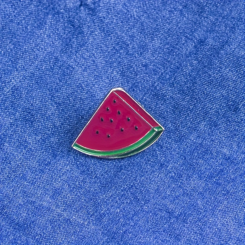 1pc Cute Cartoon Summer Fruit Watermelon Brooch Shirt Bag Accessory