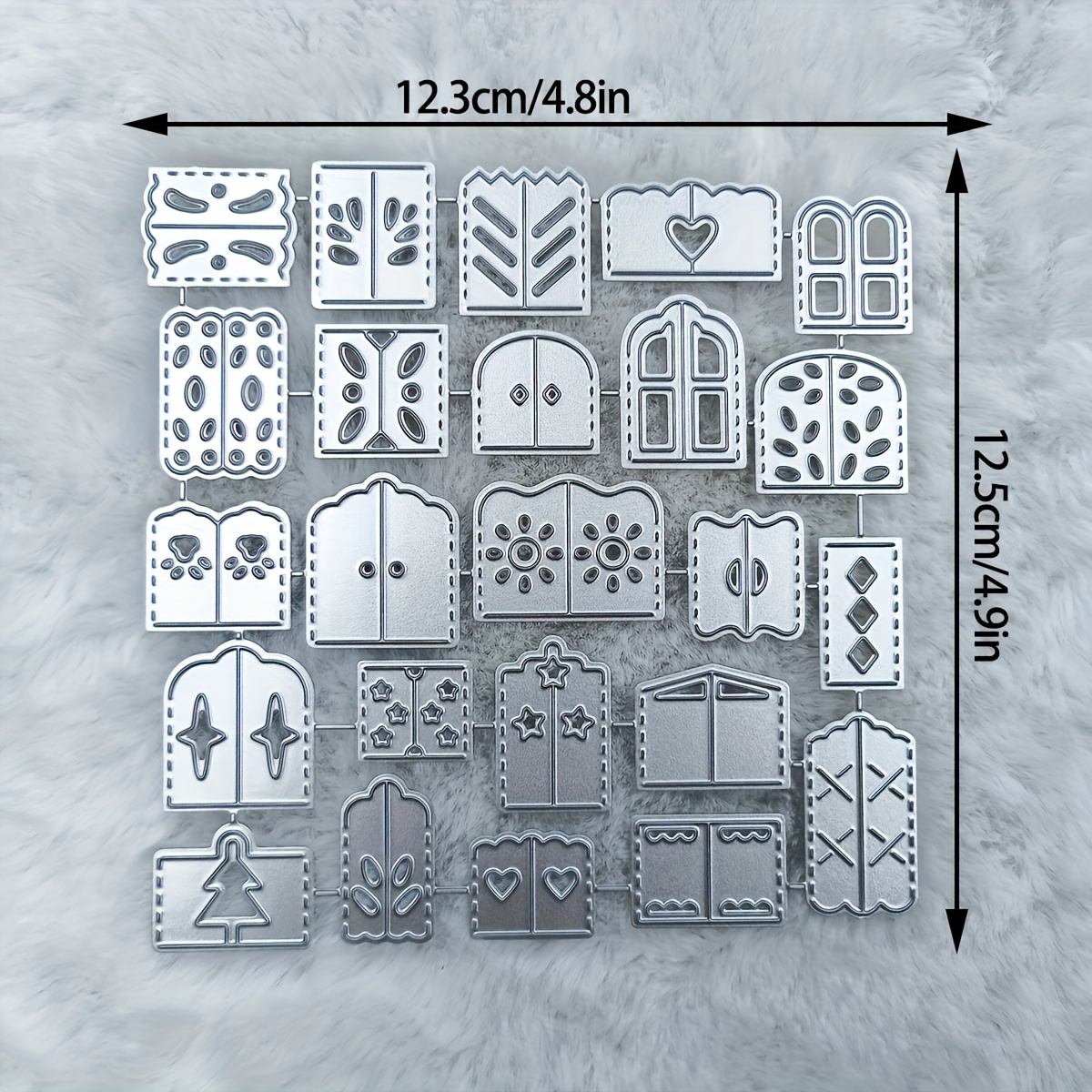 Image of Creative Door And Window Metal Cutting Molds For Dly Scrapbooks, Greeting Cards And Home Decor - Handmade Holiday Wishes
