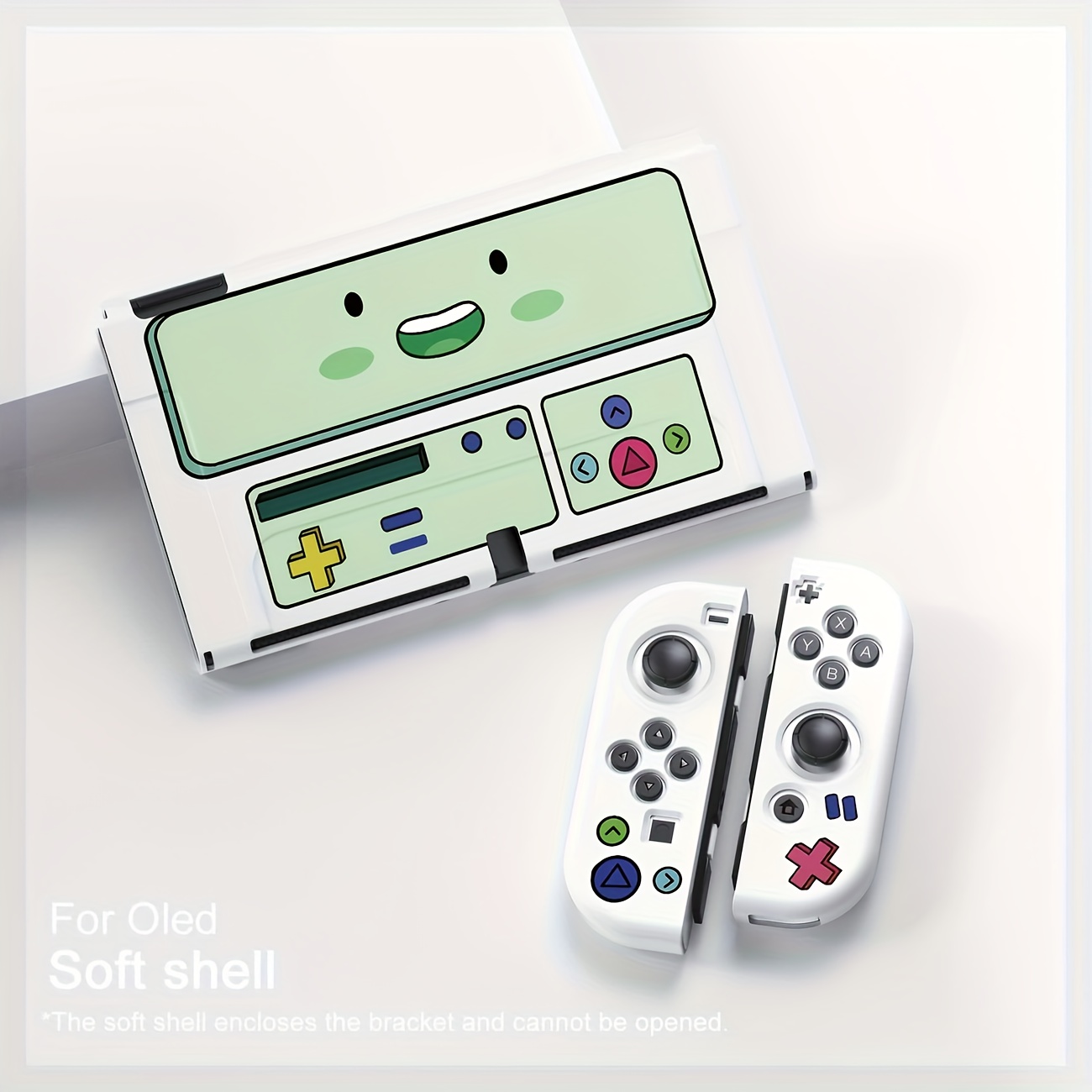 TEMU dividida de 1 pieza compatible con Switch NS/OLED - Cubierta delgada con acceso completo a los puertos de la consola, para consola Switch