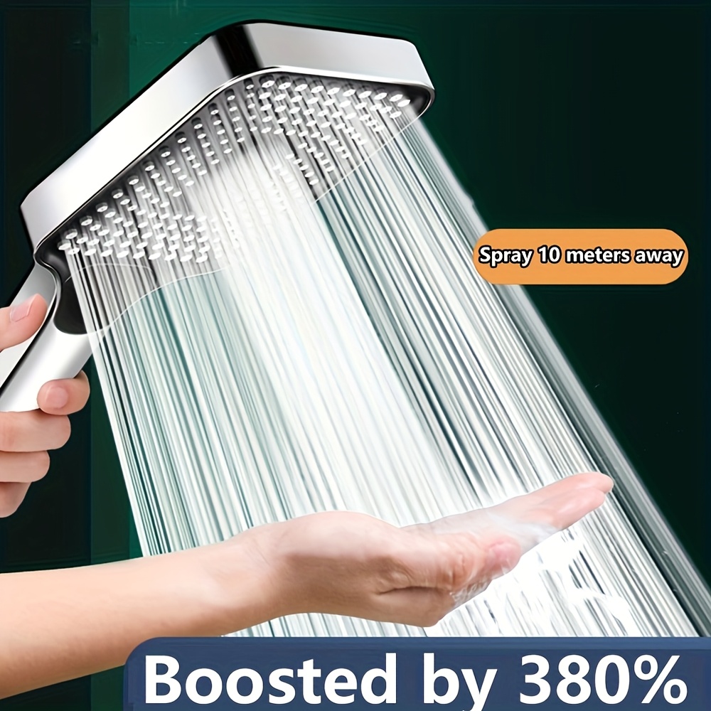 High-Pressure Water-Saving Shower Nozzle with 3 Adjustable Modes