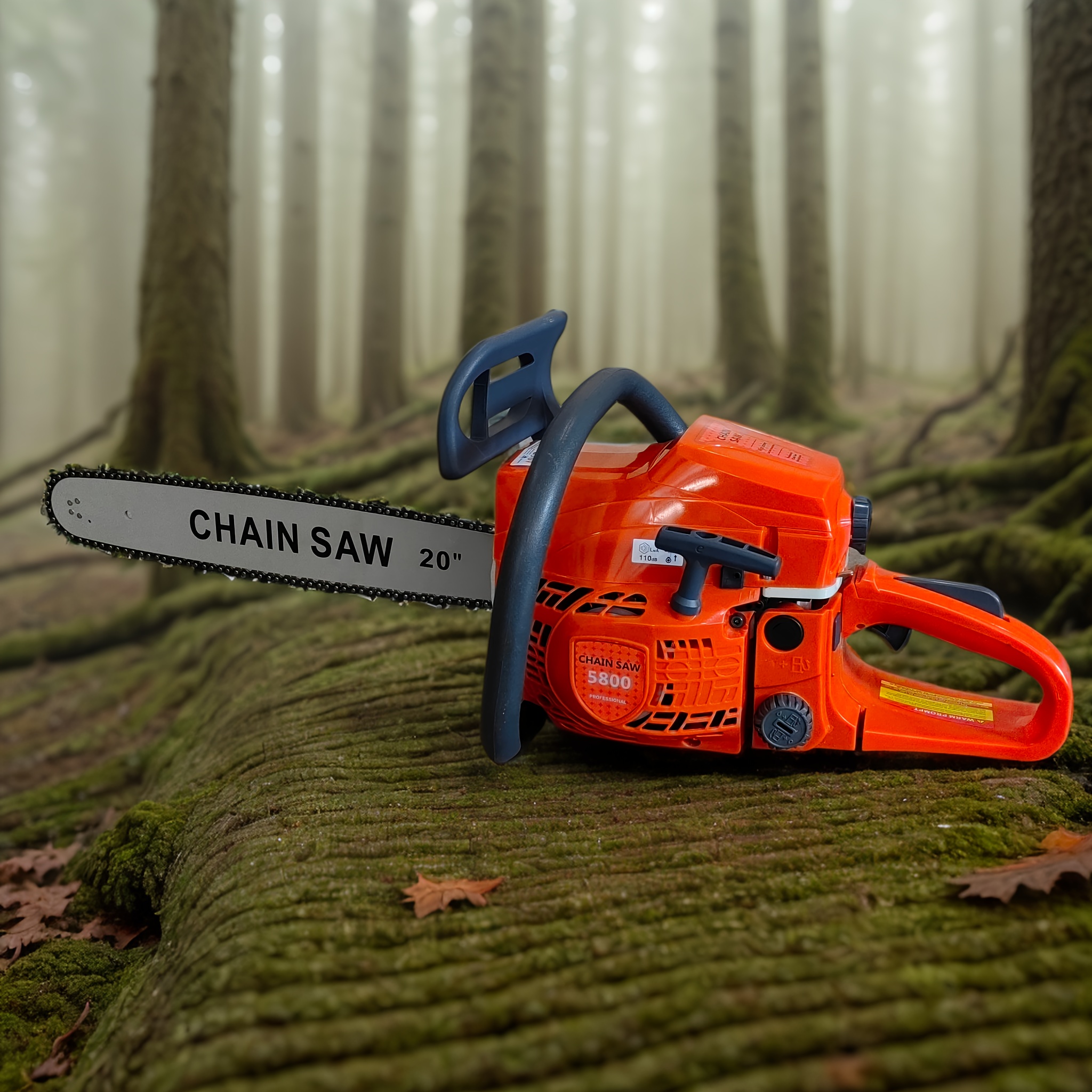 TEMU Professional Industrial Chainsaw - Effortless & Lawn Care, Gas-powered Outdoor Tool