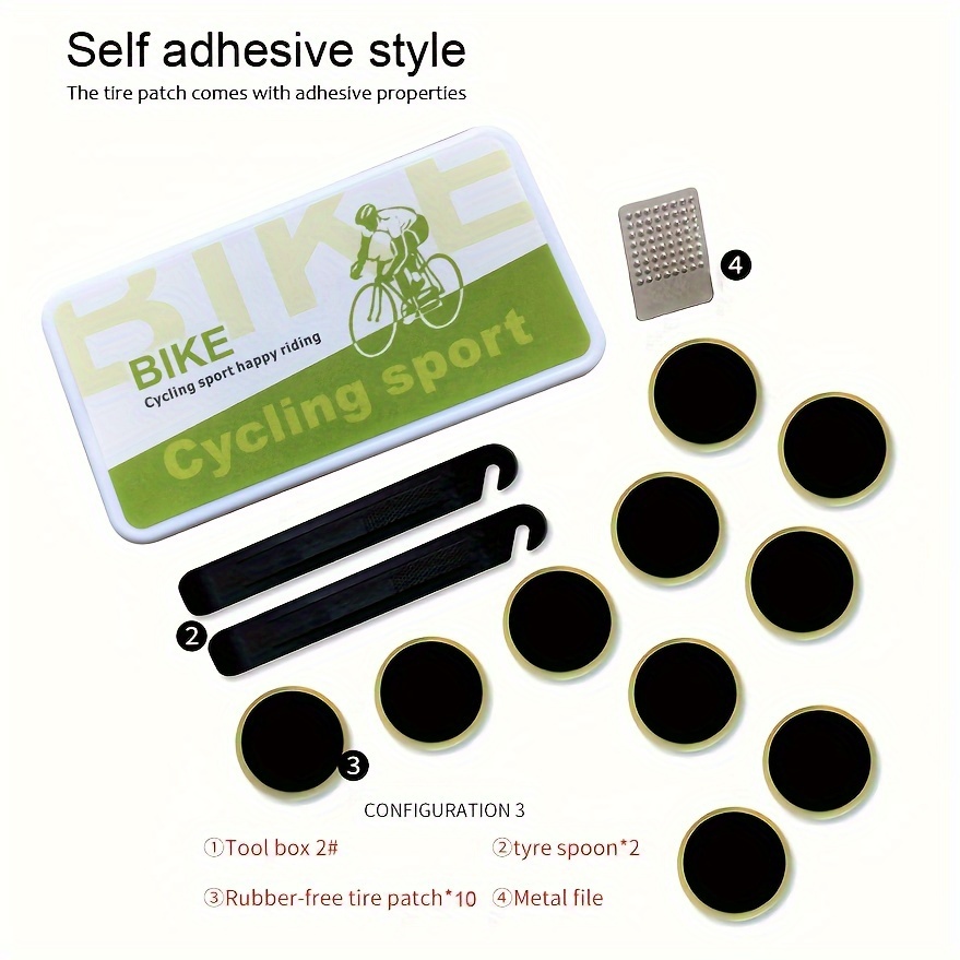 Puncture Repair Mountain Bike Patch Kit Tubeless Tyre Mountain