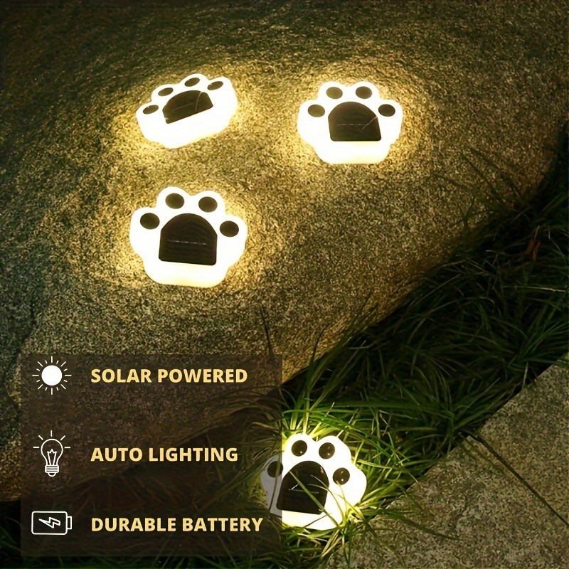 

1pc/4pcs Solar Lawn Garden Lamp, Cute Buried Light With Waterproof For Outdoor Path Road Yard