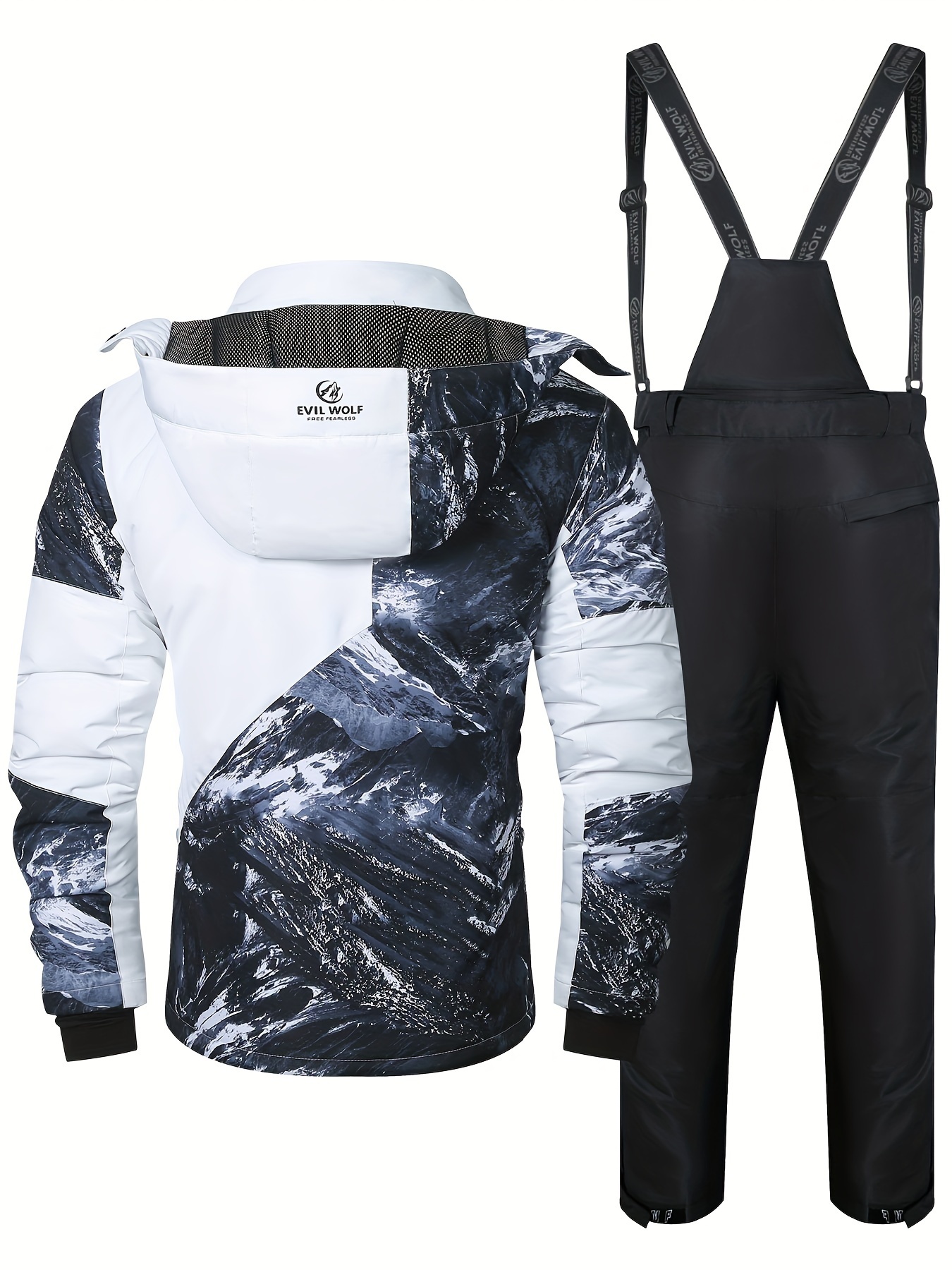 winter new mens warm suit thickened ski suit outdoor climbing set
