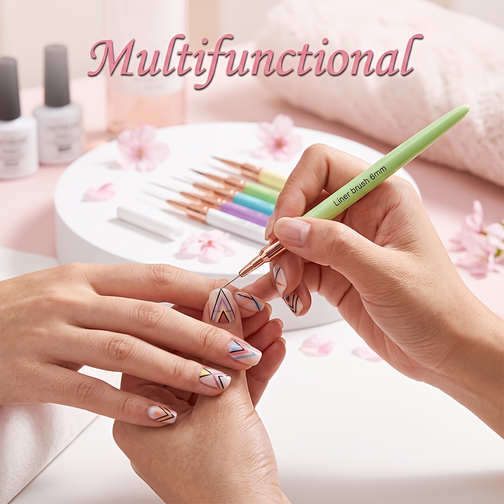 11pcs Professional Nail Brush & Rhinestone Dotting Pen Set