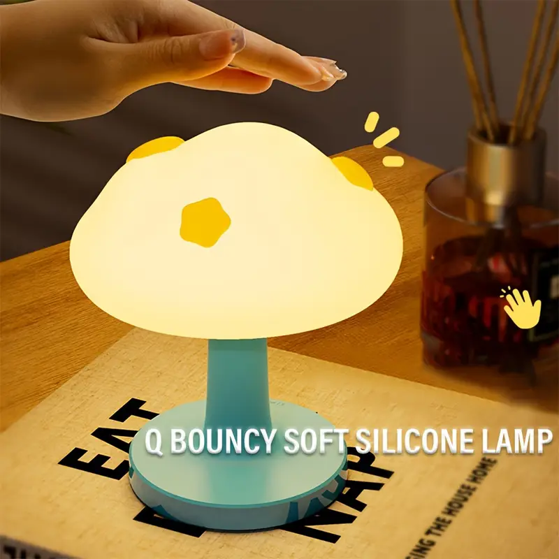 1 cloud shaped usb rechargeable night light with touch control 3 adjustable brightness levels indoor led desk lamp for bedroom living room office and kids room relaxation ambiance relaxation ambiance lamp design usb rechargeable lamp night light for bedroom Product details 4