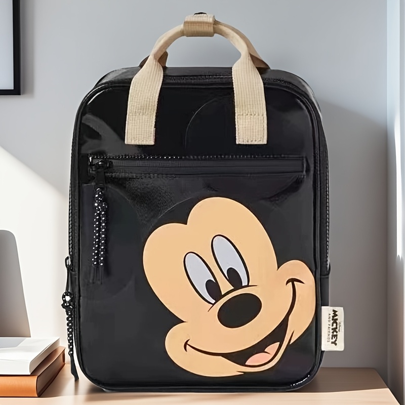 

Disney Vintage Unisex Tote Back-to-school Special Cartoon Pu Backpack Zip Closure With Adjustable Shoulder Strap Ideal For Daily Travel Hiking Camping & Activities Ideal For Gifting