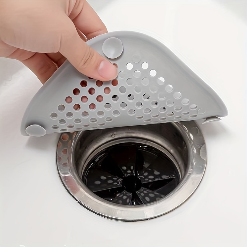 1pc Silicone Sink Hair Catcher, Shower Drain Cover Filter, Anti-Hair Clogger, Hair Blocker, Control Sink and Tub Clog Preventer, Kitchen and Bathroom Deodorizer Plug Tool, Easy Clean Bathroom and Kitchen Accessories