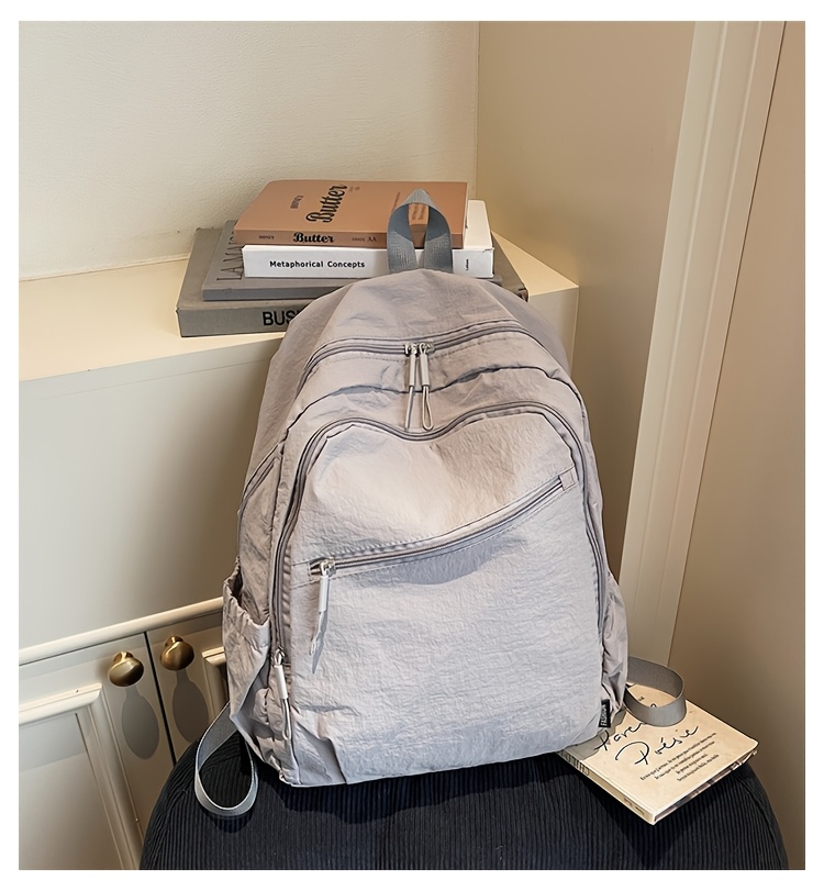 Leichter Damen Rucksack Aus Nylon Mit Laptopfach Für Die Reise_voghion.com