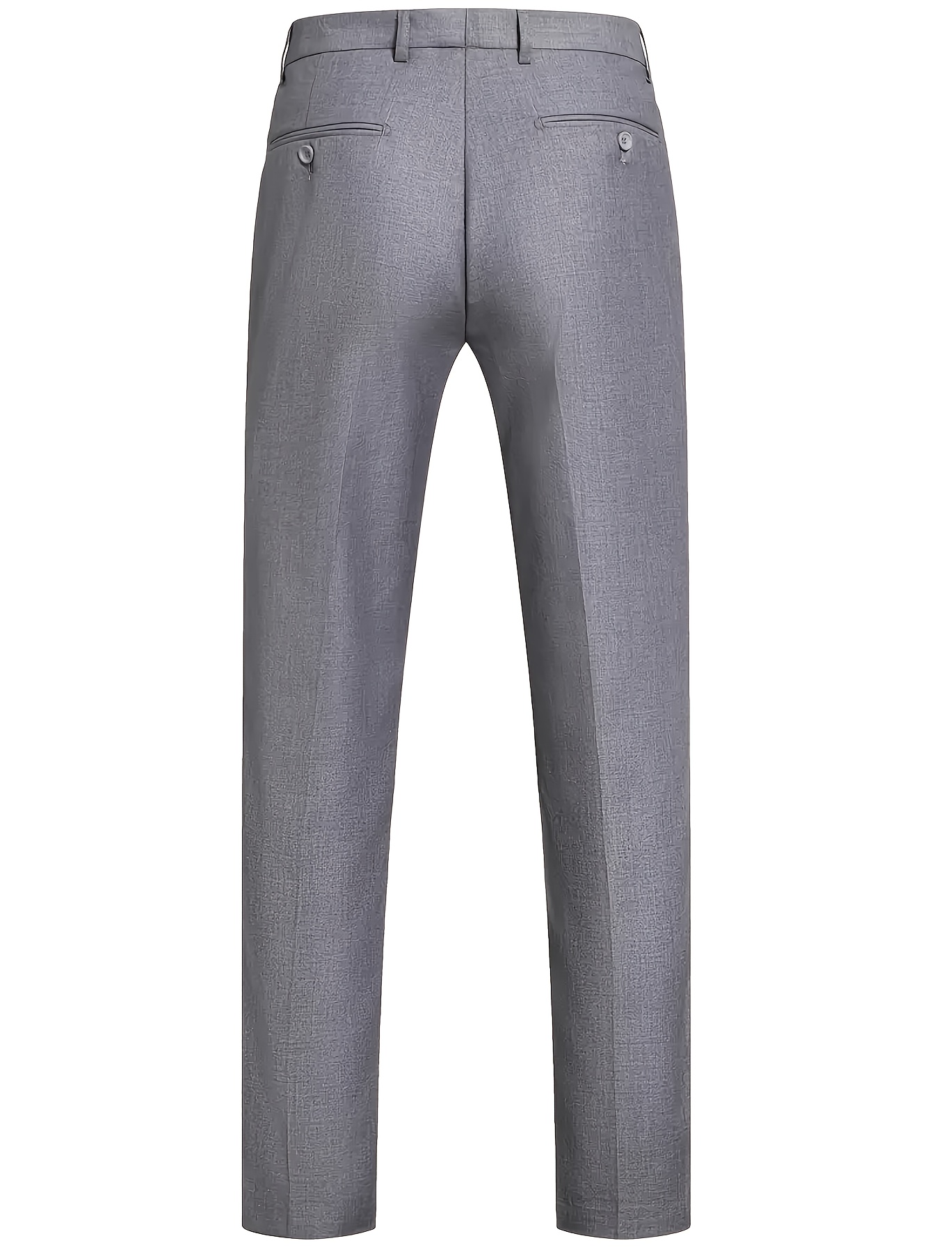 Men'S 2pcs Suit Set, Including Jacket And Pants, Suitable for Parties, Gatherings And Weddings, Fashionable Formal Wear, Solid Color, Long Sleeve, Button Details, Regular Fit, All-Season Wear, Wedding Attire|Sleek Formal Attire|Button Detailing