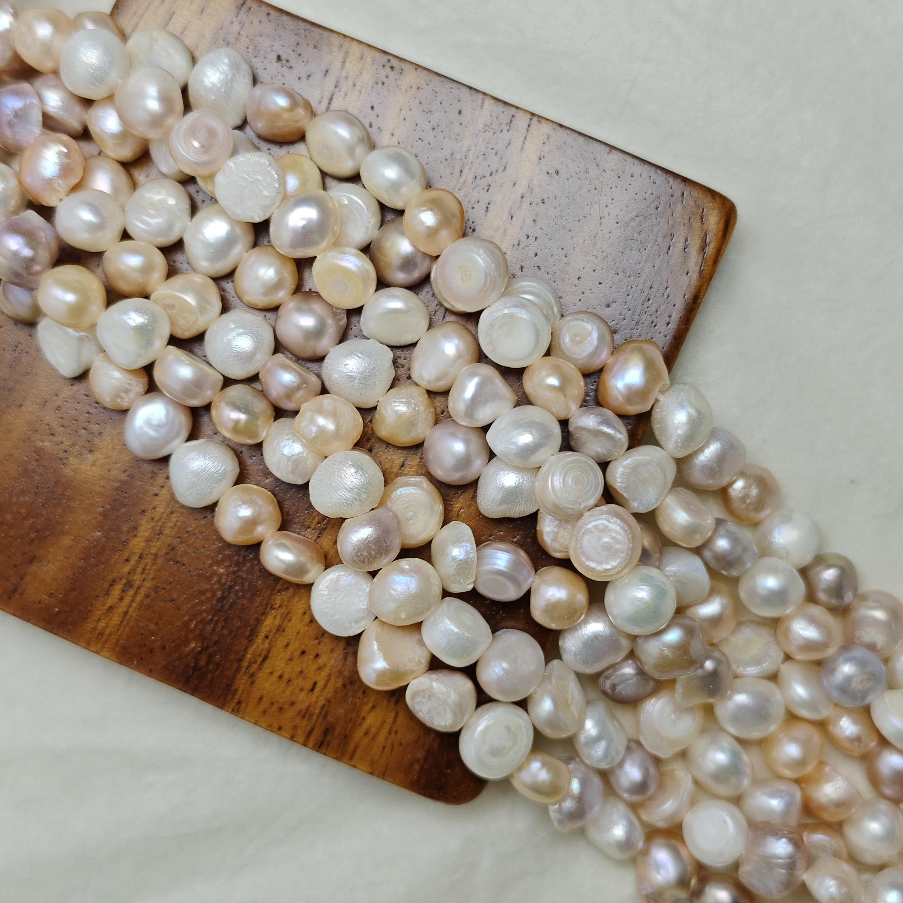 pink purple mixed color two sided smooth pearls Temu United