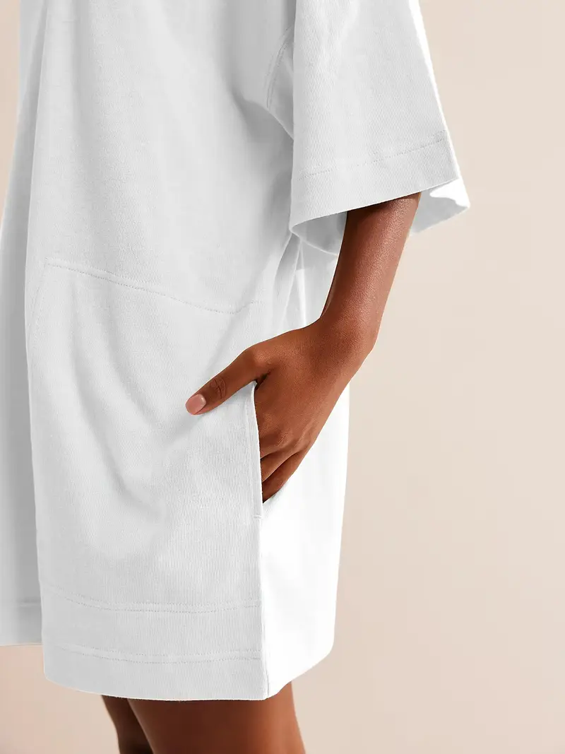 womens 100 cotton oversized t shirt dress pockets casual - Temu womens 100 cotton oversized t shirt dress pockets casual - Temu