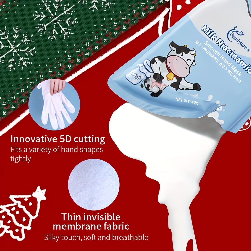 Milk Niacinamide Hand Mask Skincare Set details 2