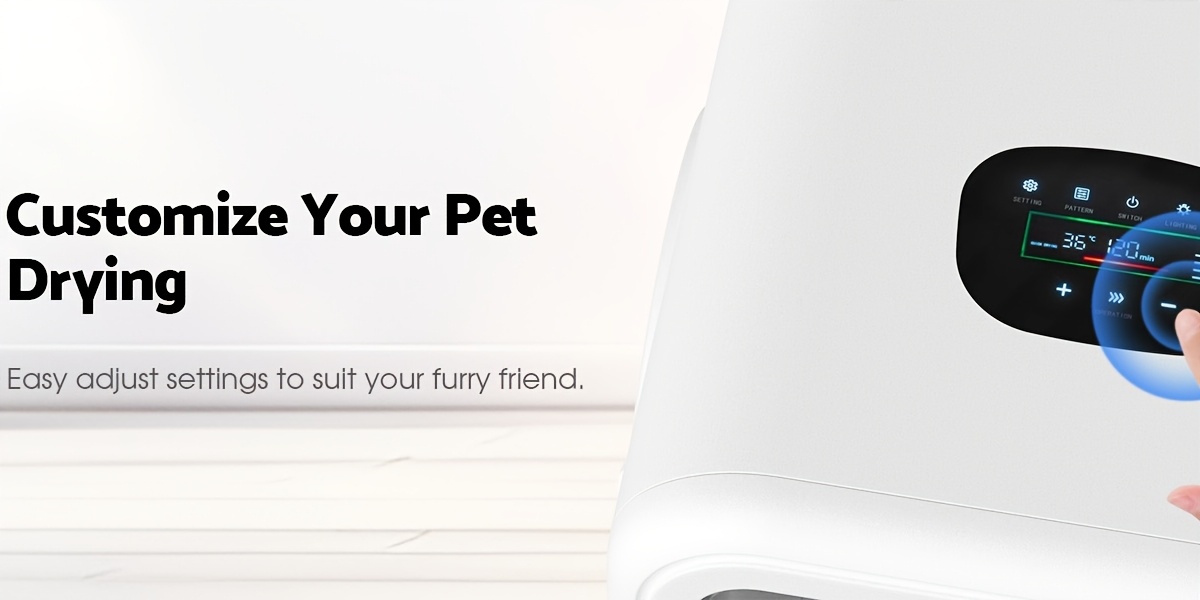 Cobuy Pet Dryer Box 68L, 15Min Fast 360° Drying, No More Pet Scared of Blower, 5 Modes for Cats Small Dogs