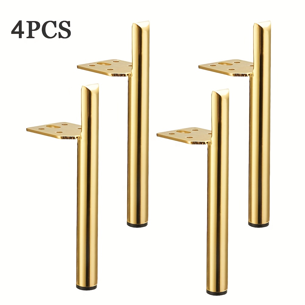 4pcs 18cm Furniture Parts Golden Metal Sofa Legs Table Legs Cabinet Metal Legs Modern Furniture Parts