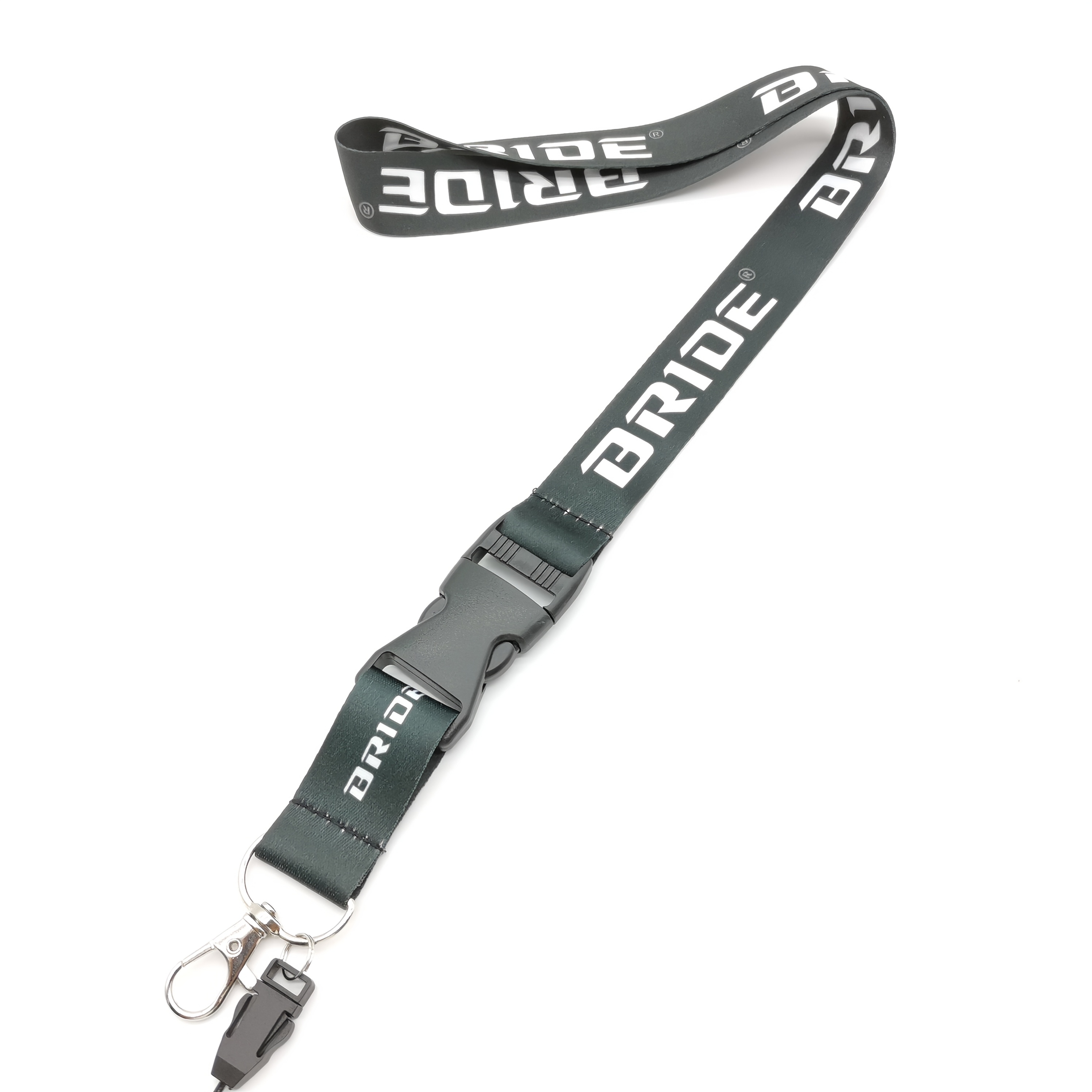 TEMU 1 pièce Porte-clés cordon de cou style course JDM - Dragonne à dégagement rapide pour clés de voiture, badge d'identification et téléphone,