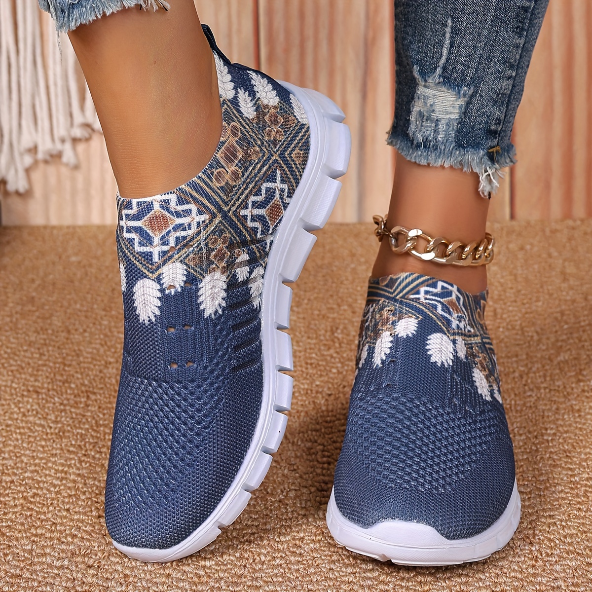 Baskets basses légères pour femme - Chaussures décontractées à enfiler avec bout rond et tige en tissu doux, semelle amortissante - / Gris pour tenue décontractée, salle de sport, shopping - Baskets respirantes adaptées au quotidien, Chaussures pour femme