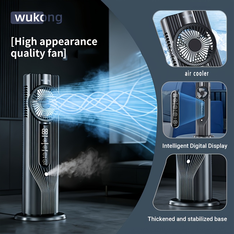Experience The ! This 6-speed Usb Portable Air Cooler And Humidifier Fan Delivers Cool Air While Activating The Humidifying Function To Combat , Making It Perfect For Home Or Office Use