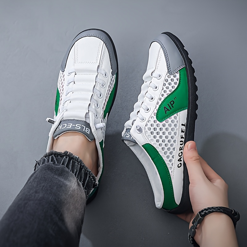 herren atmungsaktive mesh sommer sneaker leicht bequem halb Temu