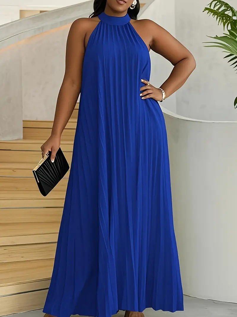 halter sleeveless ruched design dress Navy Ruched Halter Midi Dress & Reviews - Navy Swy Bali Shop | 0.003