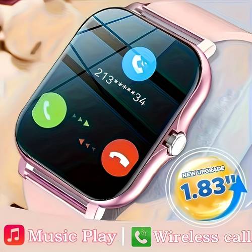 smartwatch compatible for iphone full touch hd screen with phone call sms control music activity wireless smartwatch suitable for men women christmas gift for smartphone sync