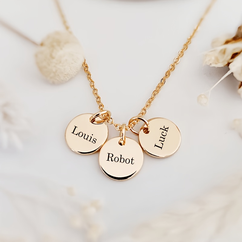 Women's Personalized Stainless Steel Name Necklace, Custom Gift