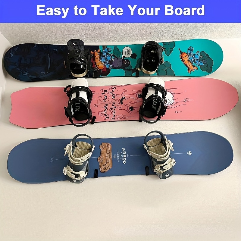 Wall-mounted Hooks For Skis And Skateboards, With Screws For Secure  Installation, Convenient Storage For Surfboards And Paddleboard