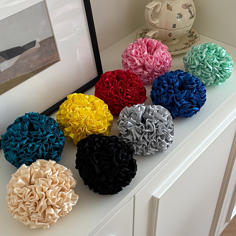 1pc korean style hair scrunchies designed for women stylish and   hair ties   everyday use adorable ponytail holders and hair bands for
