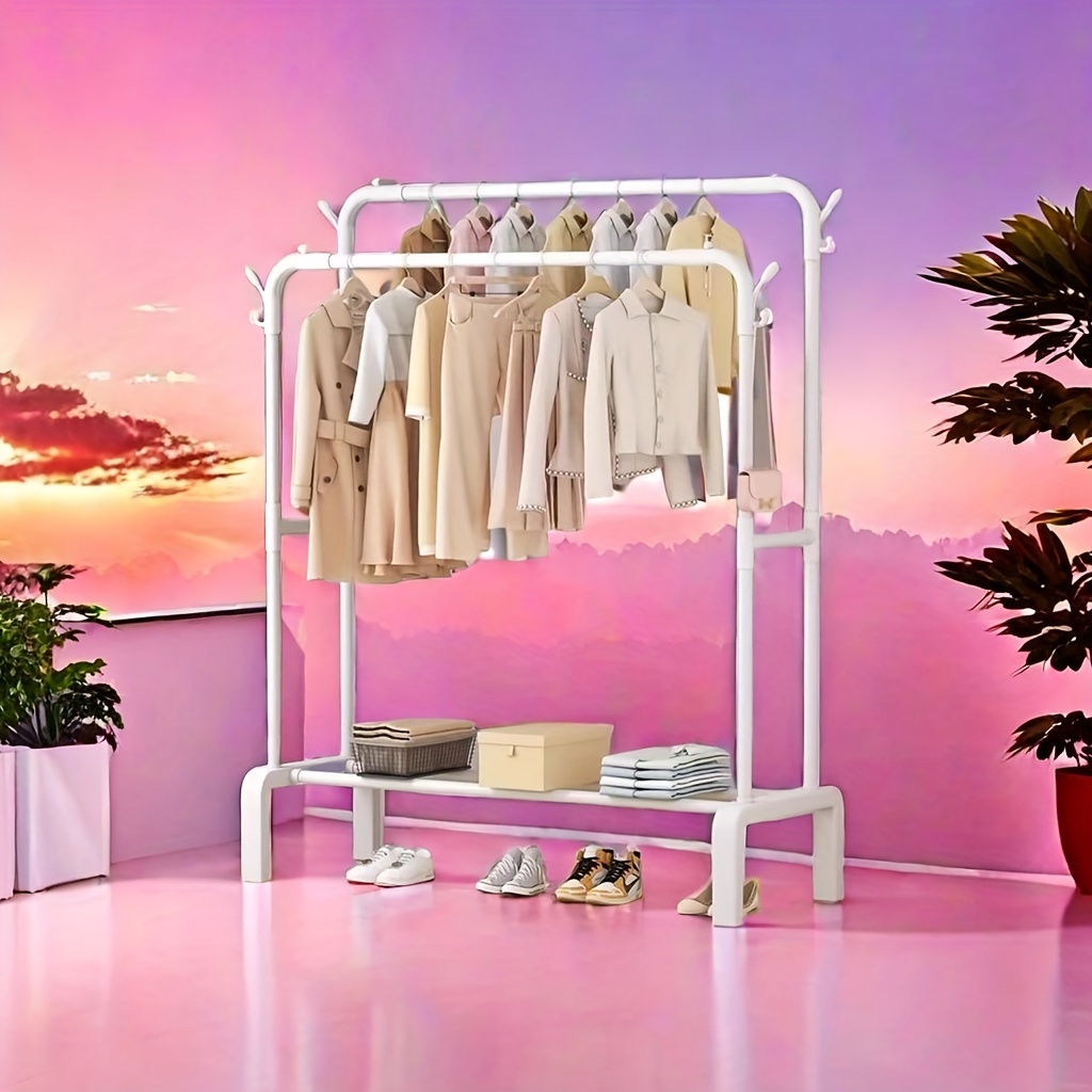 

1pc 120 Reinforced Thickened Hanger, Metal Hanger, Large Capacity, Heavy-duty Clothes Organizer For Bedrooms, , And Bathrooms, Multifunctional Balcony Clothes Drying (requires Self-)