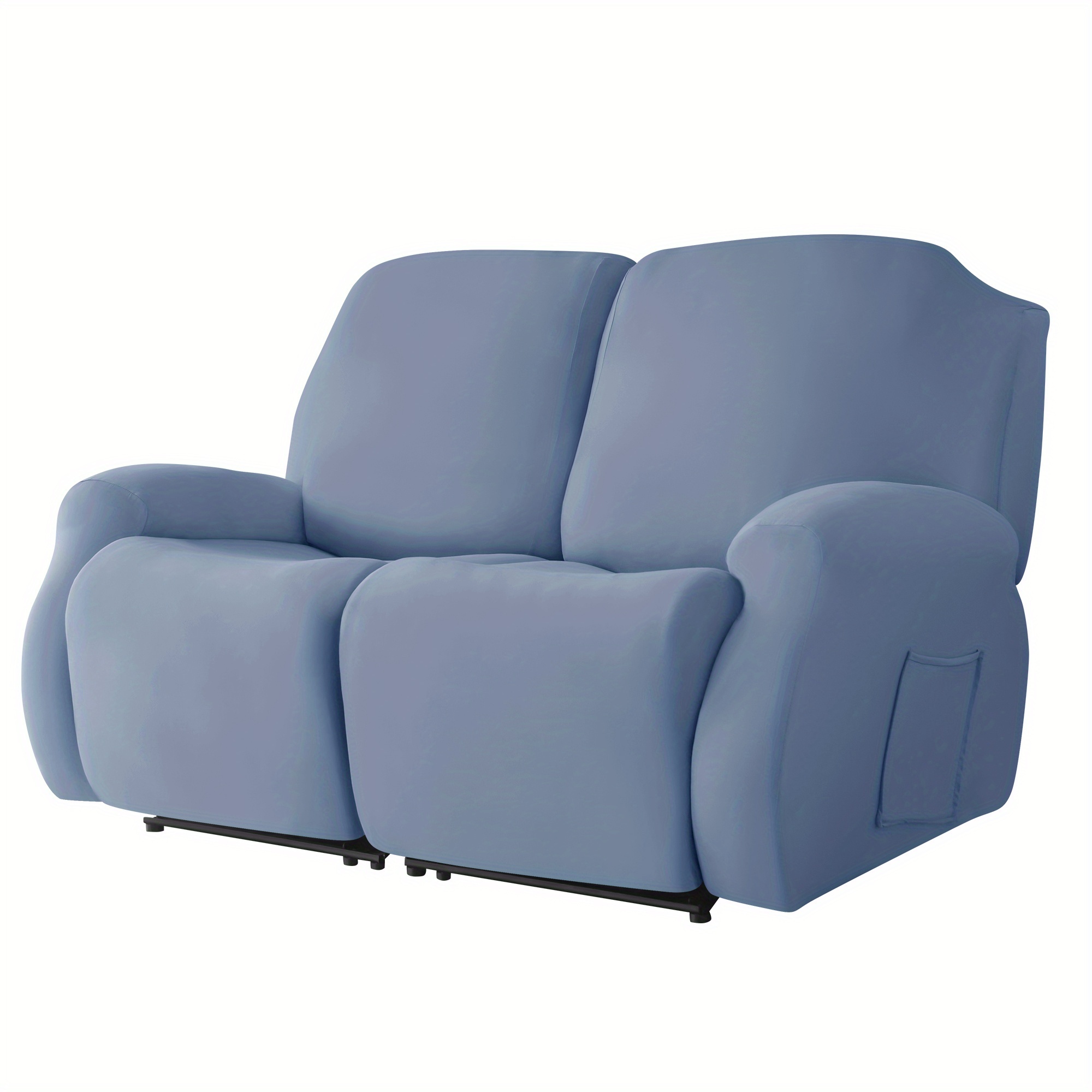 TEMU 4/6/8pcs Slipcovers For Recliners And Sofas - Elastic Stretch Fit Sofa Covers With Tight Seat Coverage, Machine Washable Sofa Protectors -