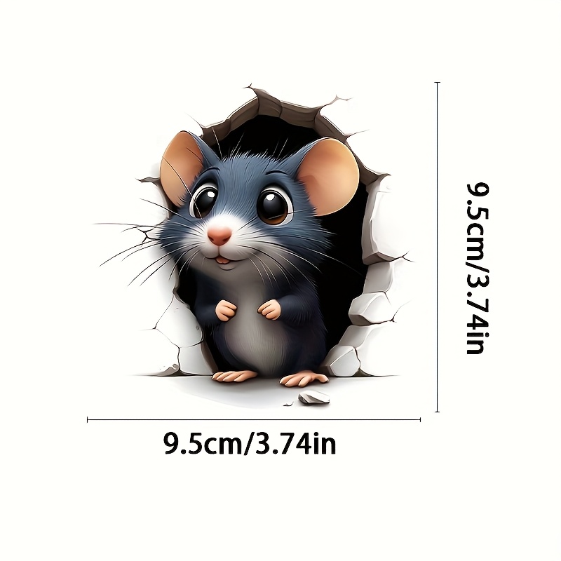 1pc, Wall Sticker, Removable Waterproof Pvc Decal For Wall Decoration, 3.74in X 3.74in