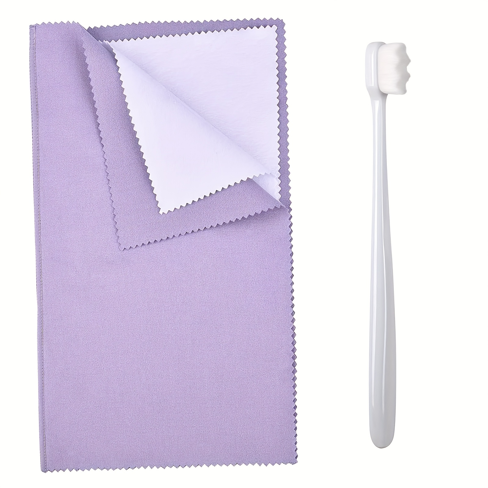 Jewelry Cleaning Cloth and Brush Set for Care
