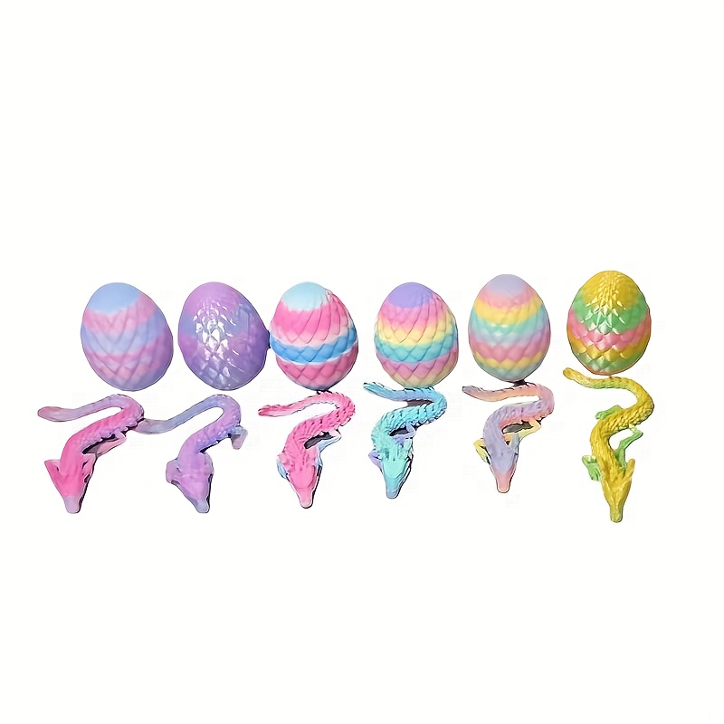 TEMU New Colorful Dragon And Dragon Egg Ornaments, A Set Of 12 Dragons And 12 , Perfect For Home Decor, , And Parties. Cool And Vibrant Colors. Ideal