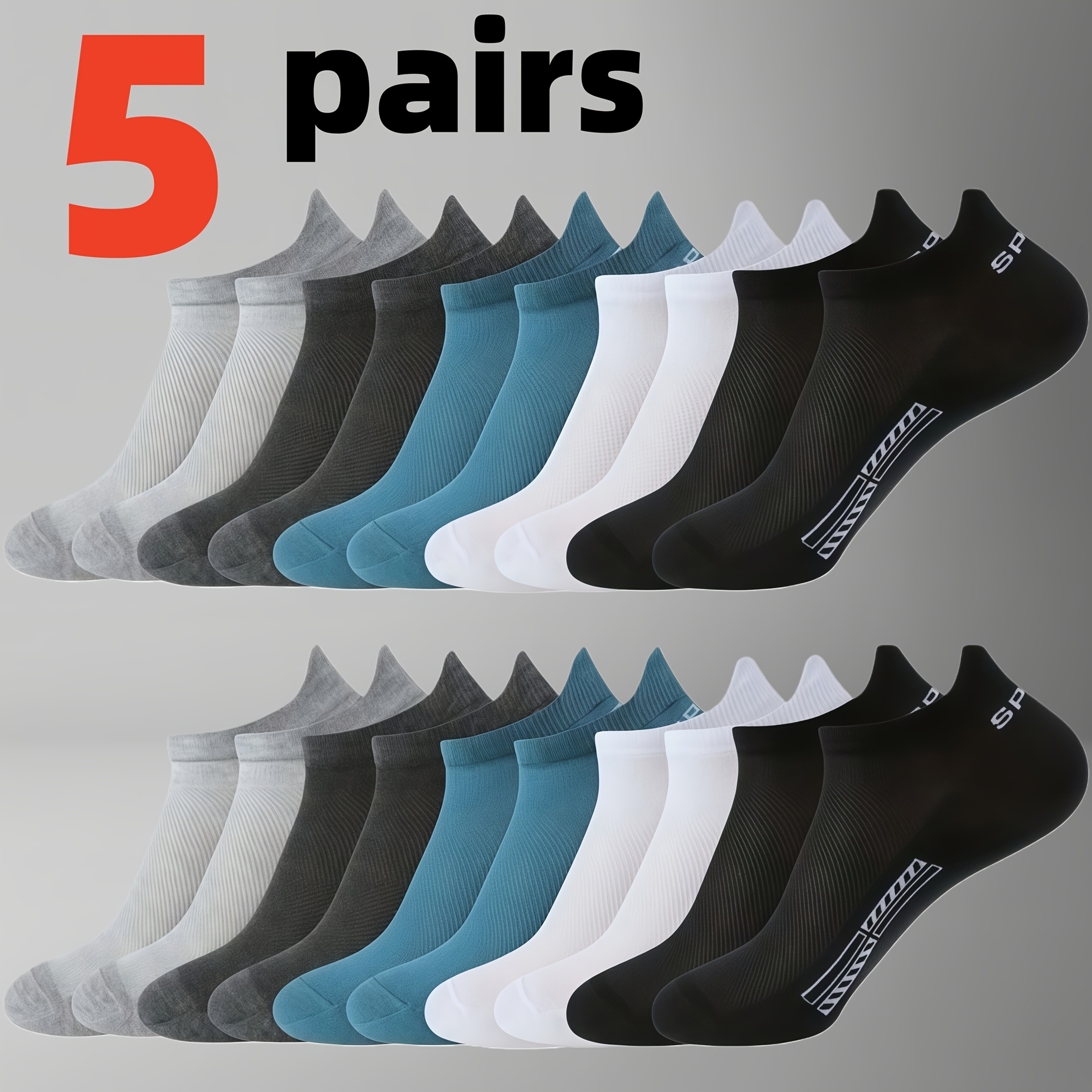 TEMU 5 di Calzini Sportivi Corti, Calzini alla Caviglia, Calze da , Calze da Esterno, Calze da Ciclismo, Calze da , Calze da Viaggio, Calze Sportive