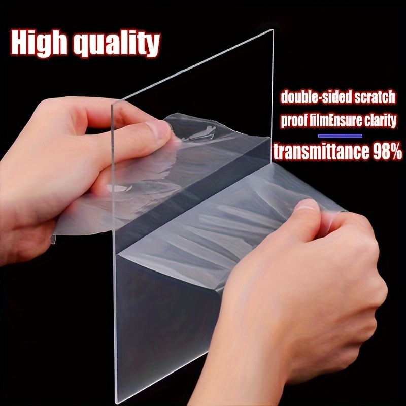 

5-pack Clear Acrylic Sheets 8.26x11.6 Inches, Transparent Plastic Board For Picture Frame Glass Replacement, Art Display Projects, 1.0mm Thickness, High Clarity Scratch Proof Film