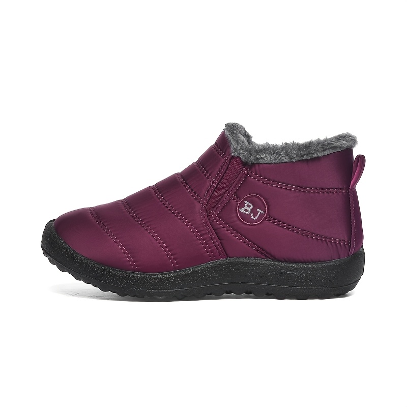 Men's Plush Lined Winter Boots, Cozy Daily Walking Shoes