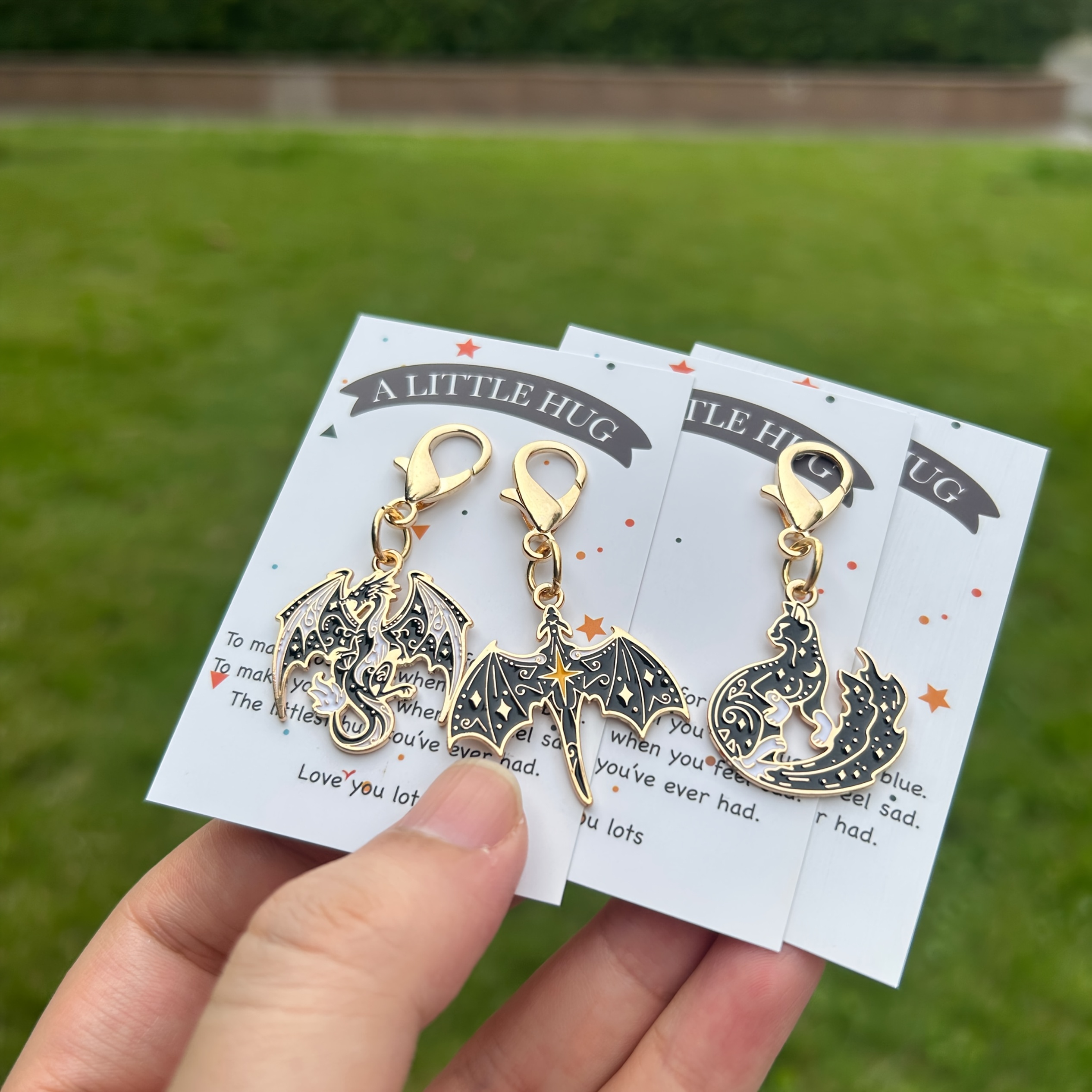 3 Magical Animal Keychains, Featuring Animal Charms, Part Of Series With Animal Designs. Cute Decorations For Graduation Ceremonies And Are Perfect For