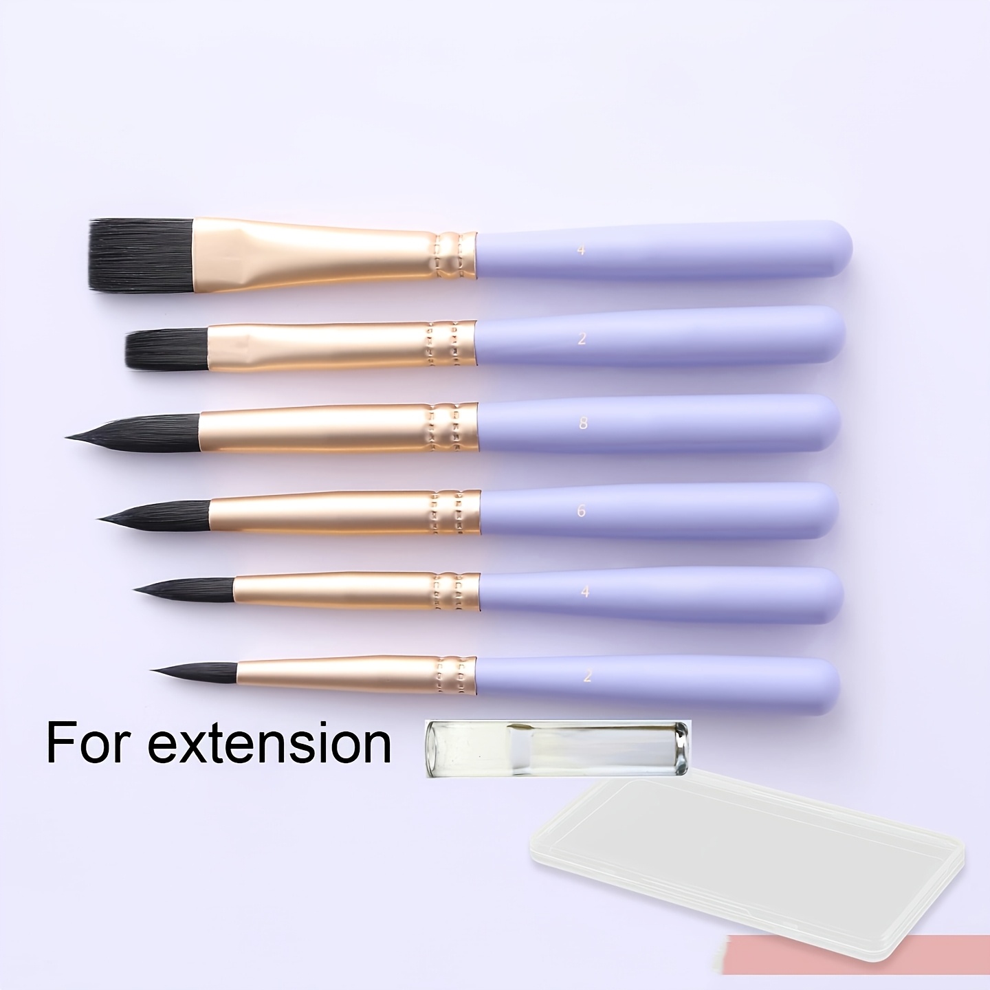 7pcs Boxed Mini Watercolor Paintbrush Set for Artists