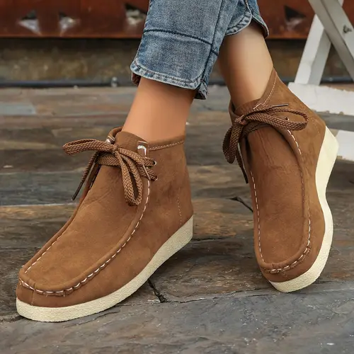 여성용 부드러운 바닥 캥거루 신발 및 발목 부츠