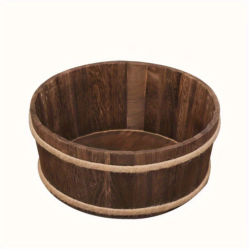 Image of -border Photography Prop Wooden Basin For Photo Shoots And Children's Styling Assistance