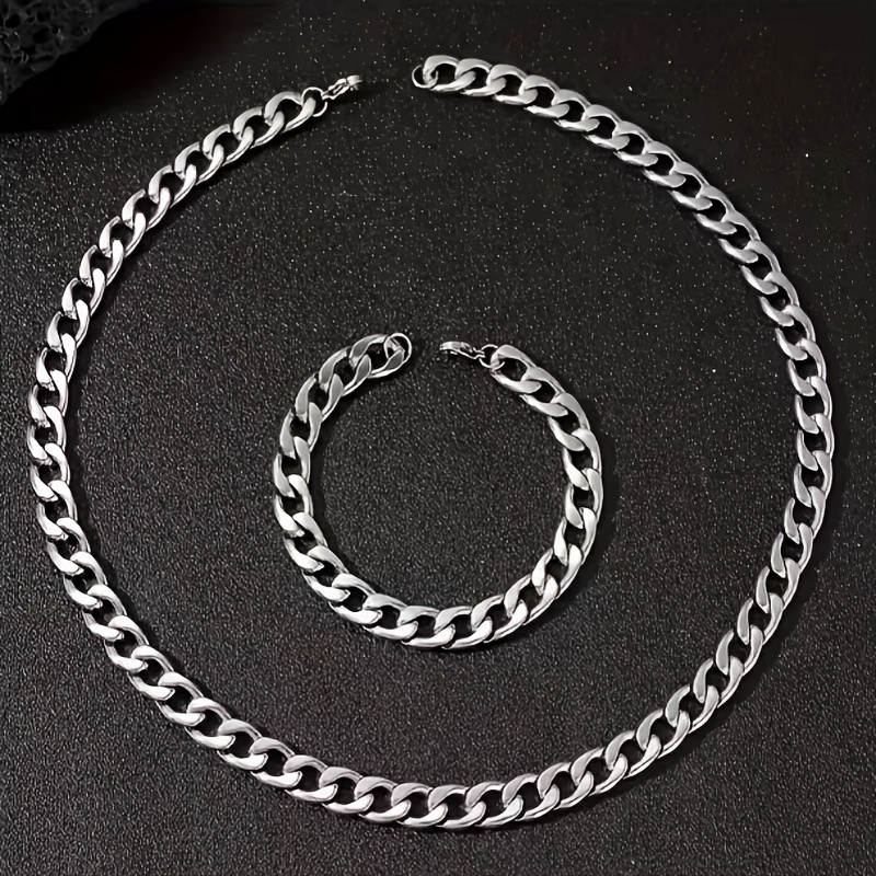 Men's 3pcs Classic Jewelry Set, High-Quality Gift