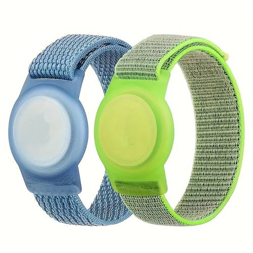 suitable for airtag protective cover nylon strap multi color lightweight and durable adjustable length ideal for outdoor hiking back to gift suitable for teenagers elderly men and women