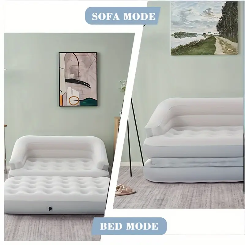 person inflatable sofa bed for camping pool durable pvc self