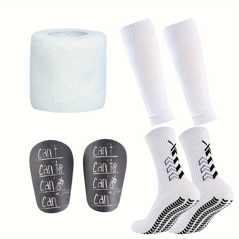 

Thickened Football Socks, Soccer Shin Guard, Shin Guard Sleeves, Men's And Women's Adhesive Non-slip Socks