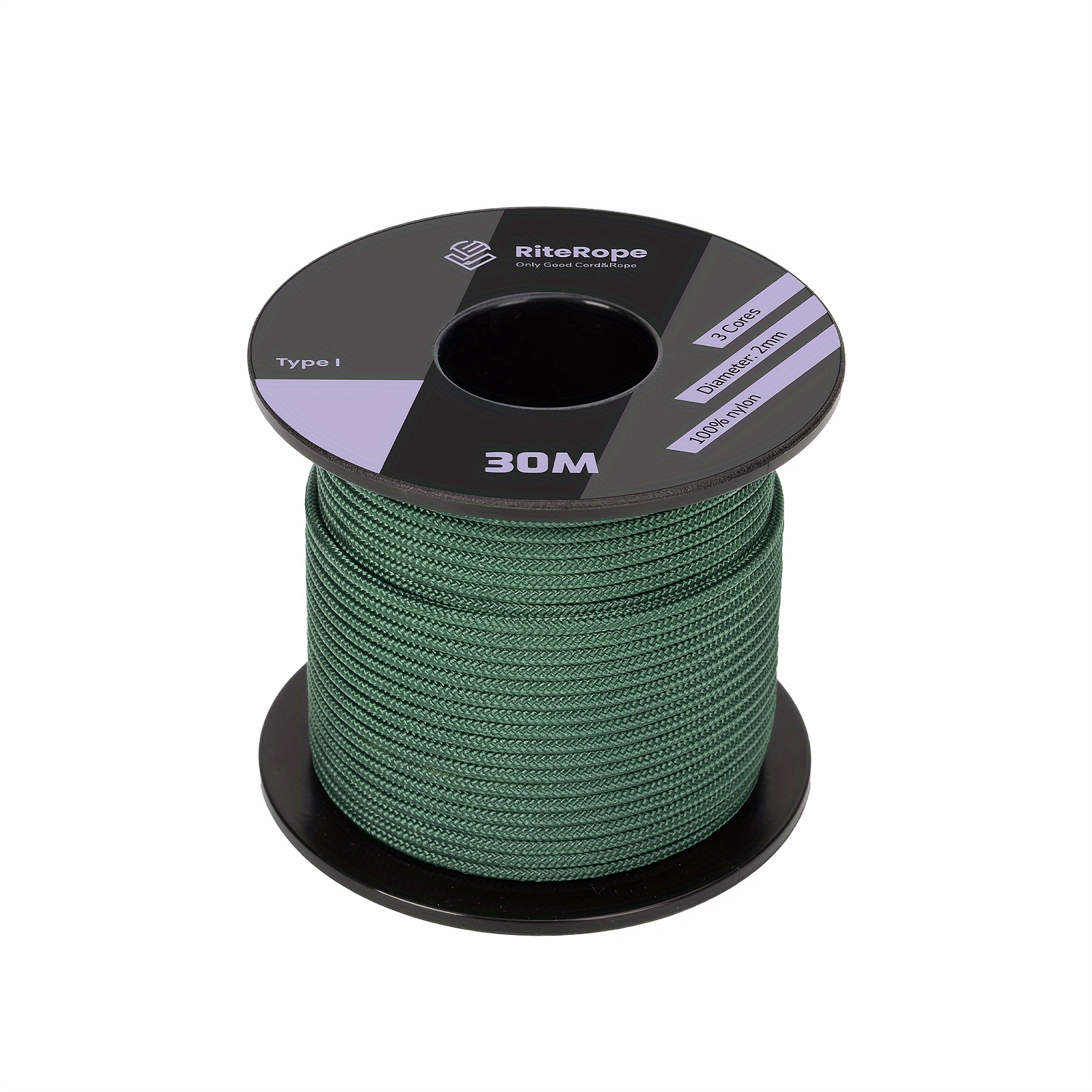 100% Nylon Rope, 30M Length, 2mm Thick for Outdoor Projects