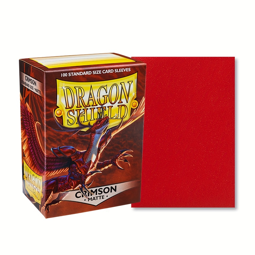 

100pcs Dragon Matte Card Sleeves - , Acid-free Pp Material, Clear Front & Back, Fits Standard Size Cards (2.48x3.46in) - Ideal For Magic Themed Games & Collectors