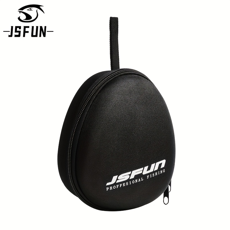 

Jsfun Eva Fishing Reel Case - Portable Protective Cover For Drum, & Raft Reels - Black