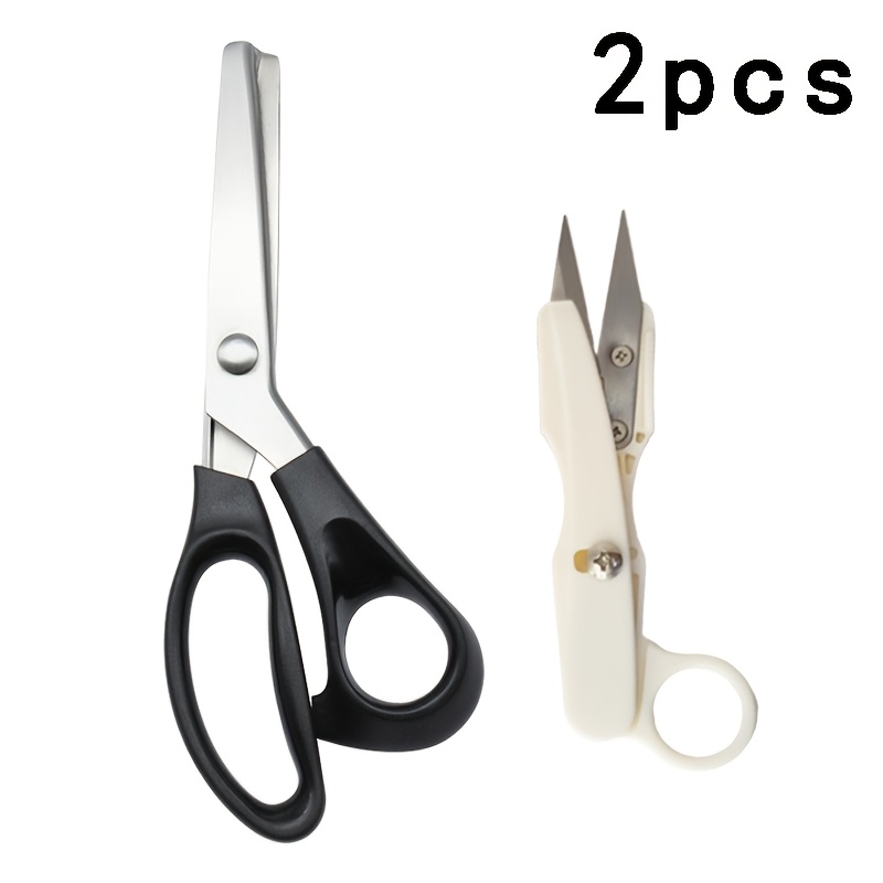 TEMU 2pcs Sewing Scissors Set, Stainless Steel Fabric Scissors And Seam Ripper, Suitable For Sewing, Tailoring, Quilting, Crafts, And Diy Projects,