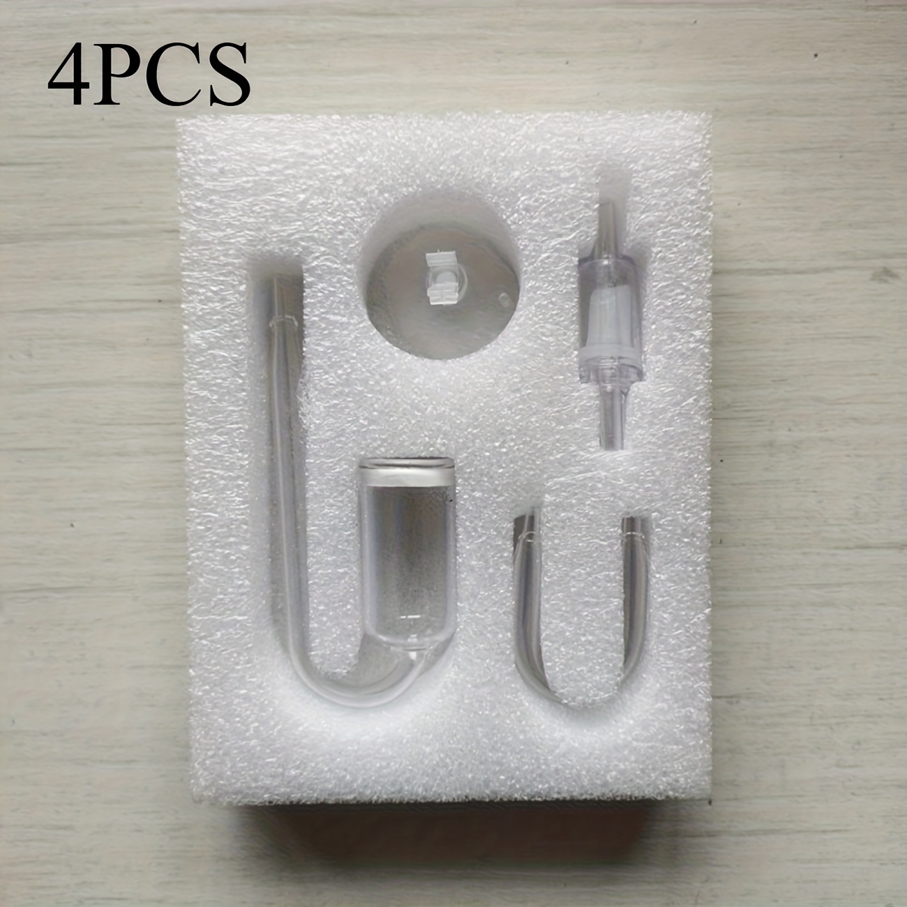 TEMU Kit de Valvule à Rebond en Acier Inoxydable pour Diffuseur de CO2 avec Étendard en Verre, Voies et Anneaux pour Réservoir d'Herbe 20mm